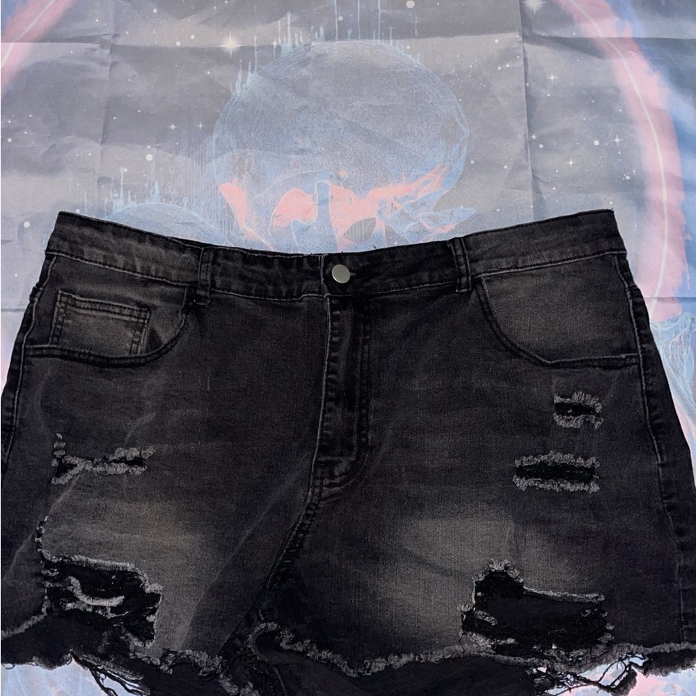 SHEIN Black Curve 4XL Shorts